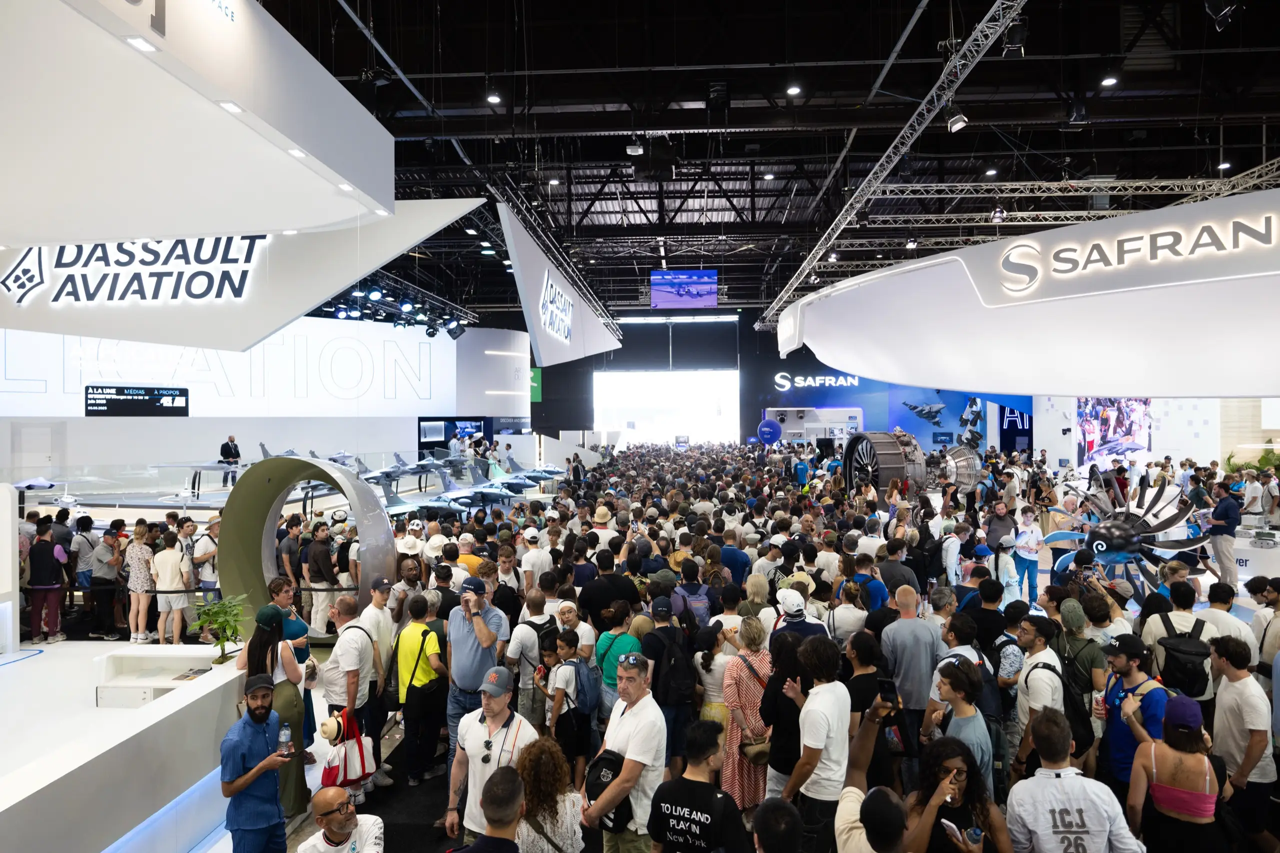 Static display at the Paris Air Show · Le Bourget · aircraft on the tarmac